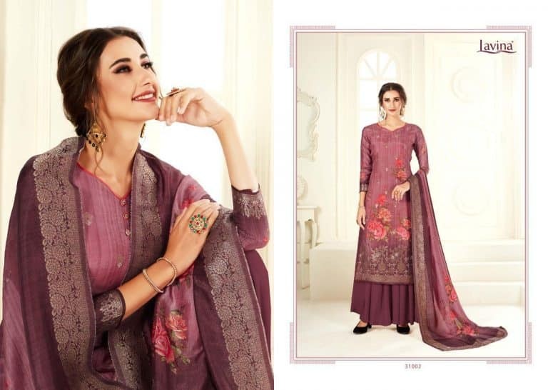 Indian Lavina High Fashionable Embroidery Plus Digital Print Dress ,Dupatta Pure Digital 3 Piece for stylish women.