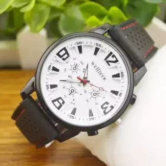 Black Analog Wrist Watch For Men