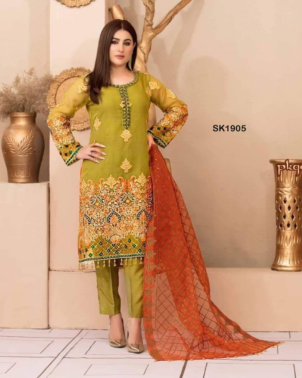 Indian Gorgeous Fashionable & Stylish 3Piece-108