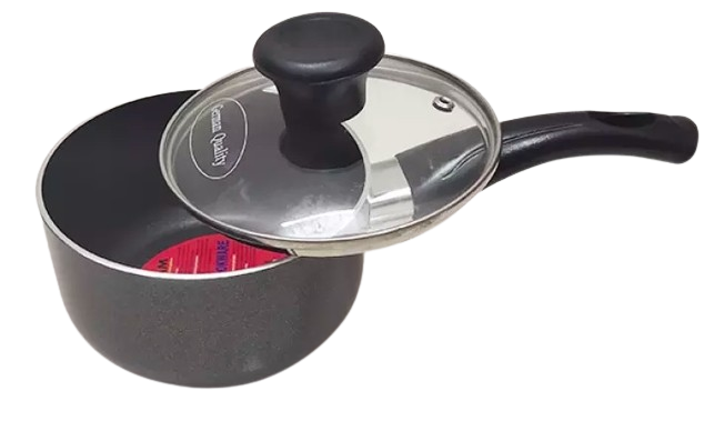 Kiam Non-stick Milk Pan with Glass Lid