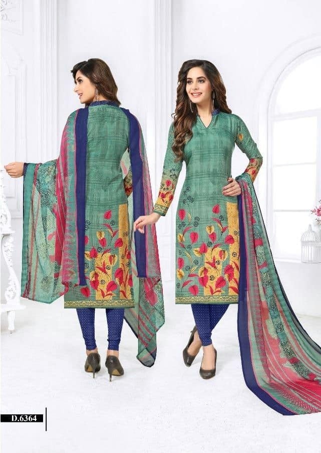 Cotton Unstitched Three Piece for women