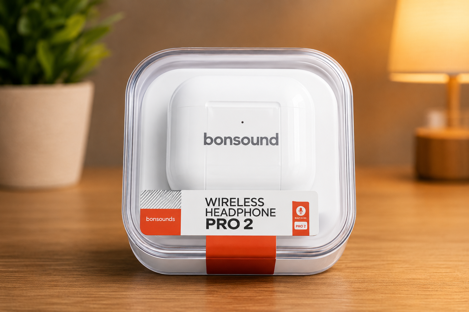 Bonsound PRO2 Wireless Earbuds – Touch Control, High Bass, Comfortable Fit, 20H Battery Life, Bluetooth Headphone with Charging Case