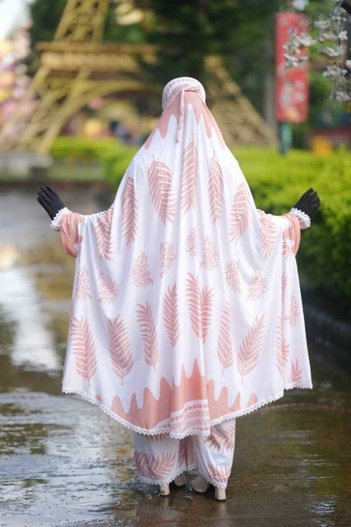 খিমার প্লাজু সেট | China Linen Khimar Plazo Set with Niqab | সামার ফ্রেন্ডলি