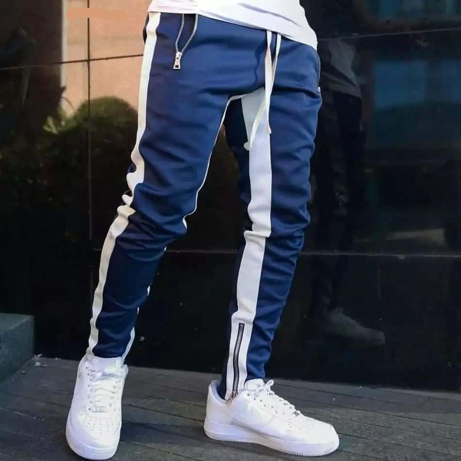 Super Skinny Rib Stylish Sports Full Trouser for Men