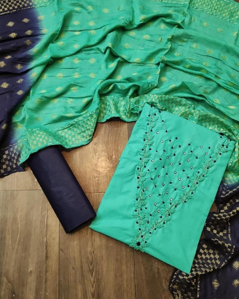 Banarasi silk three piece