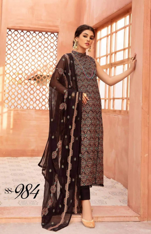 Three piece or Shalwar Kameez for women and ladies by Khoobsurat cotton fabric