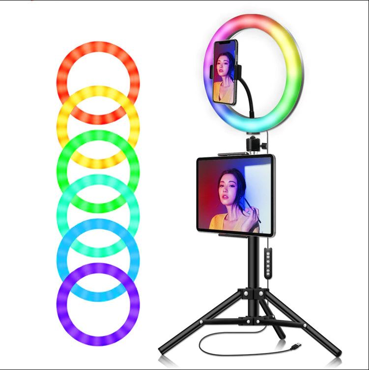 10 inch RGB LED Ring Light Photography TikTok Likee Light