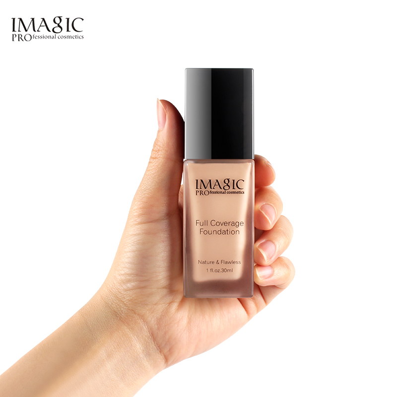 IMAGIC Full Cover Concealer Liquid Foundation Cream Face Base Makeup Oil-control Easy To Use Soft Foundation.