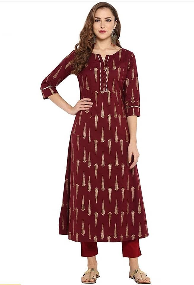 Skin Print Salwar and Kameez Two Piece