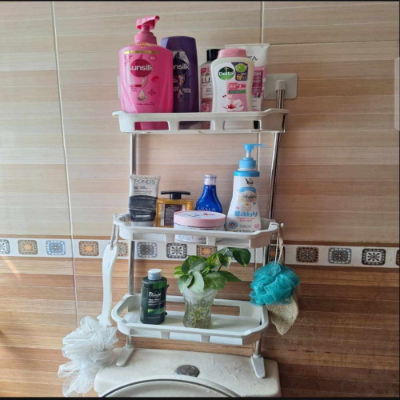 Shelf Above The Toilet Tank,Toilet Rack,Punch-free Multi-functional Storage Rack With Supporting Feet Bathroom Accessories