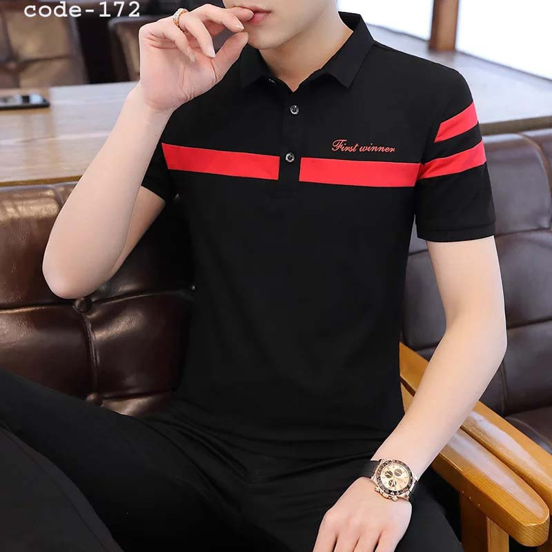 Half Sleeve Stylish PK Polo T-shirt for Men