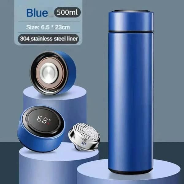 Smart Thermos Flasks Stainless Steel Tumbler Insulated Water Bottle Cute Coffee, Milk Thermos Cup Led Touch Display Temperature Vacuum Flasks Drinkware Smart Hot Water Bottle