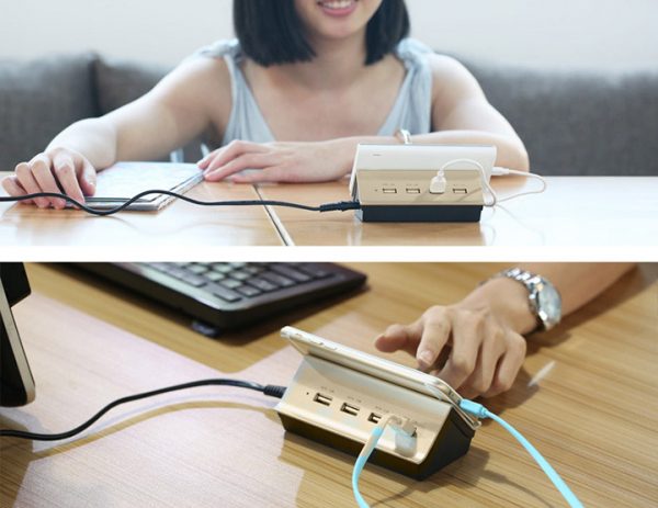 Original Remax RU-U2 USB HUB Charger