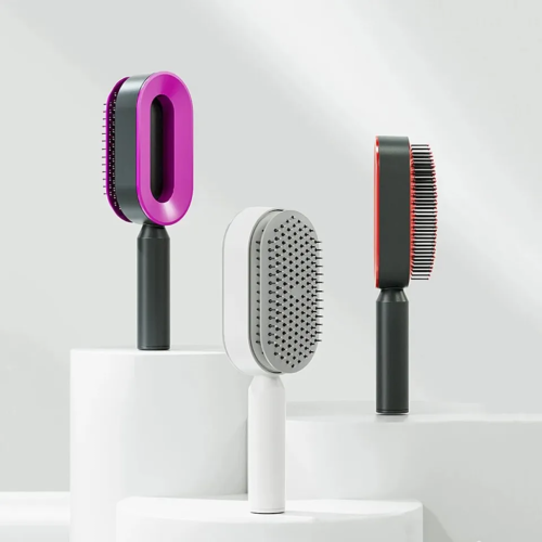 Self Cleaning Hair Brush, 3D Air Cushion Massager Brush