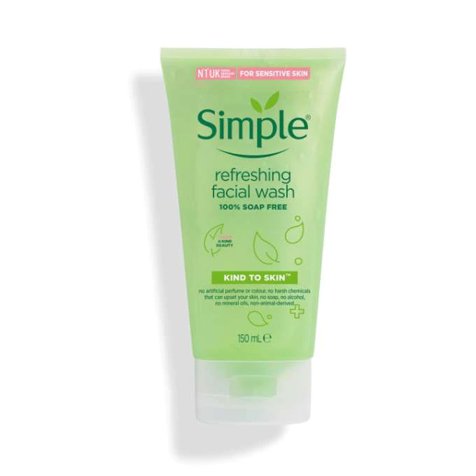Simple refreshing facial wash