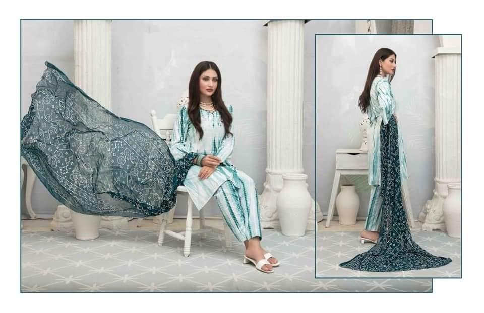 Tawakkal Rouche Luxury  Tie & Dye  Collection-1