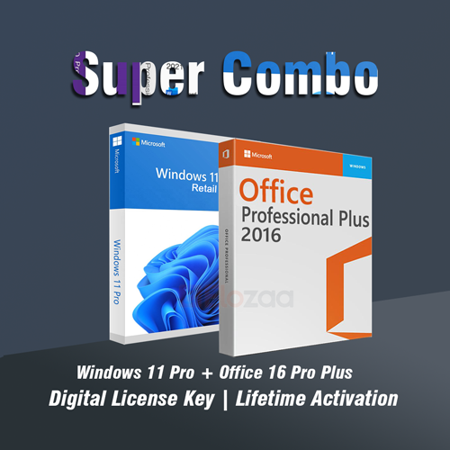 Windows 11 Pro Office 2016 Professional Plus For Windows - Combo Offer - Lifetime License Key - Instant Email Delivery