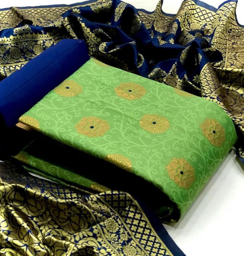 Banarasi silk three piece
