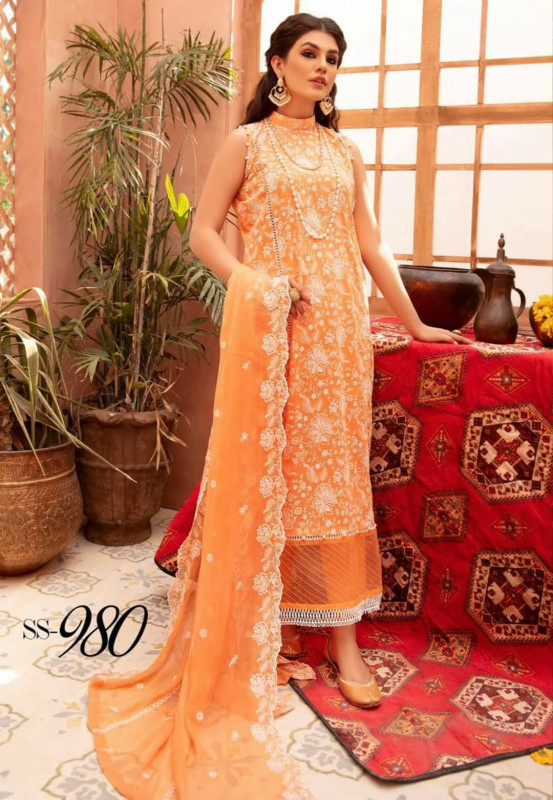 Three piece or Shalwar Kameez for women and ladies by Khoobsurat cotton fabric