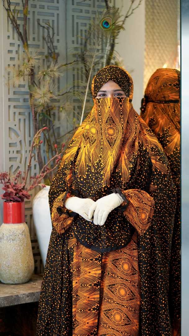 খিমার প্লাজু সেট | China Linen Khimar Plazo Set with Niqab | সামার ফ্রেন্ডলি