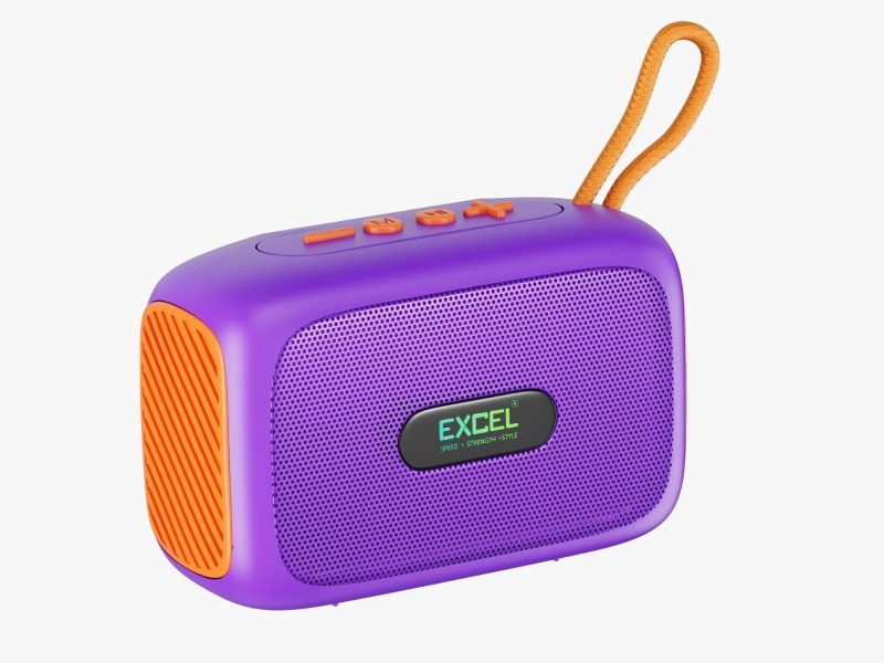 Excel ESP-08  Portable Bluetooth Speaker – Wireless Mini Speaker with Loud Sound, Rechargeable Battery & Hand Strap | Portable Music Speaker