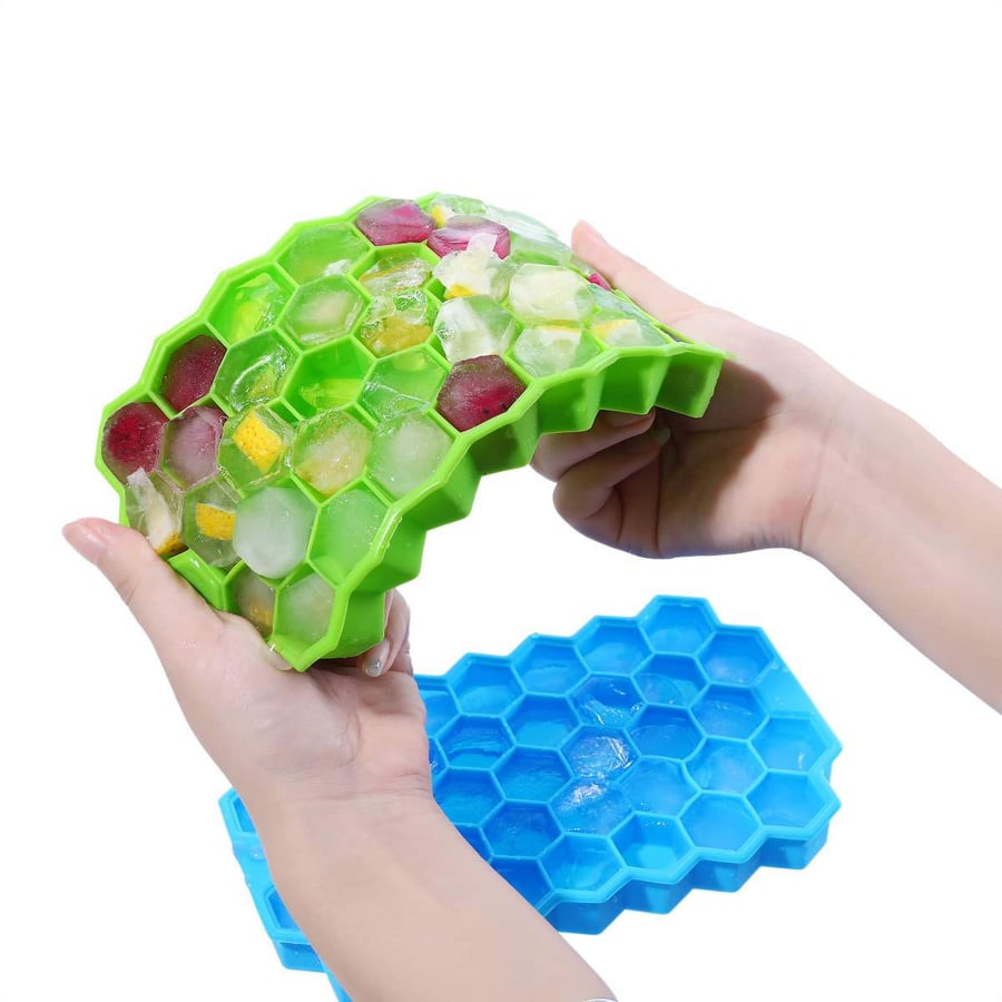 Easy Release 37 Cavity Non Honeycomb Shape Silicone Ice Cube Tray