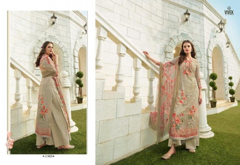 Indian Parina(Vol-7) Hit List Unstitched Georgette Three Piece From Vivek Fashion For Women