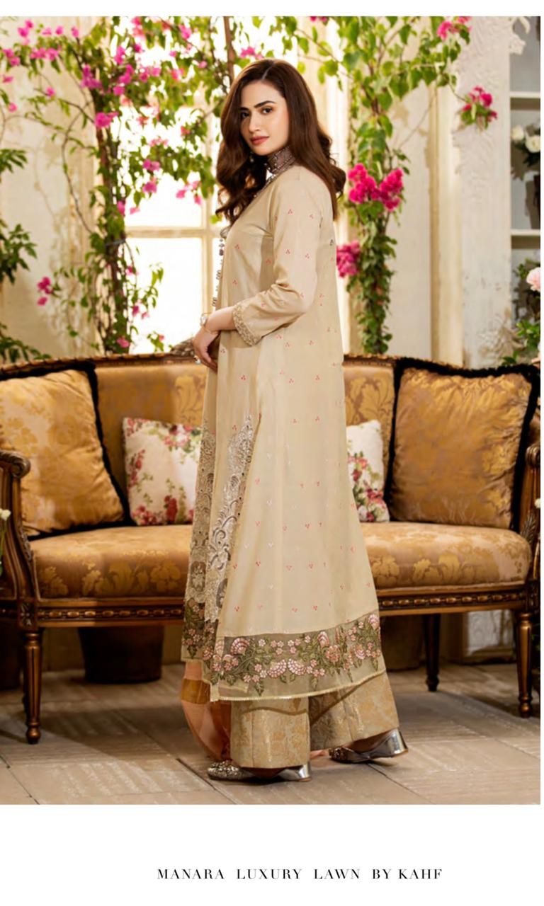 Manara Luxury Embroidered Lawn Collection 2021