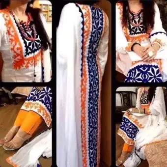 Soft A.C Cotton Screen Print Designer Salwar Kameez Suits For Women