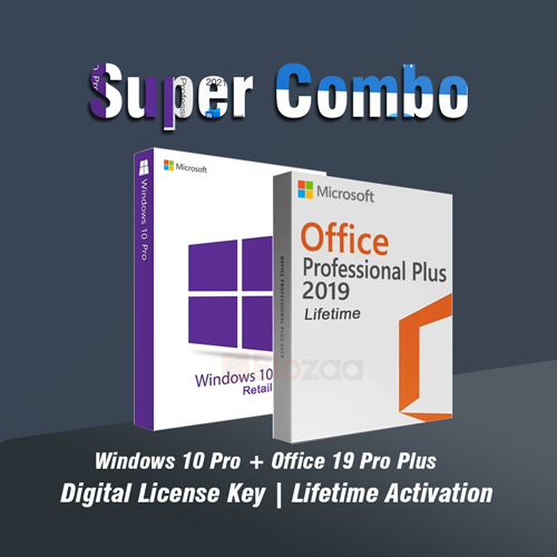 Windows 10 Pro Office 2019 Professional Plus For Windows - Combo Offer - Lifetime License Key - Instant Email Delivery