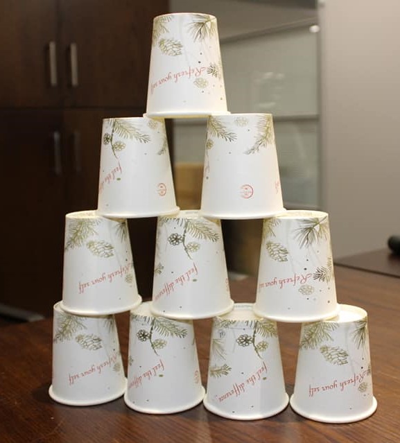 On Time Paper Coffee Cup