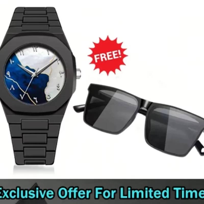 Exclusive Arabic Watch & Sunglasses Combo Offer!