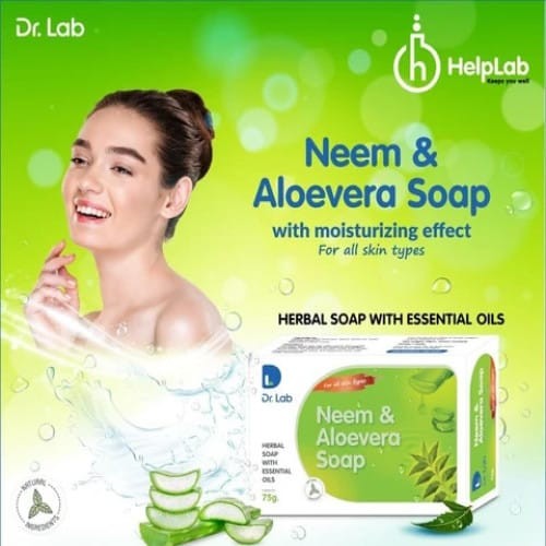 DR LABS NEEM & ALOEVERA SOAP (75g)