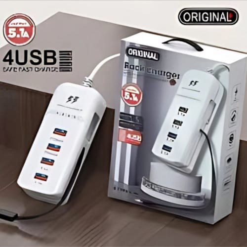 Muti 4 Ports Usb Charger Pd 66w Fast Charging For Mobile Phone