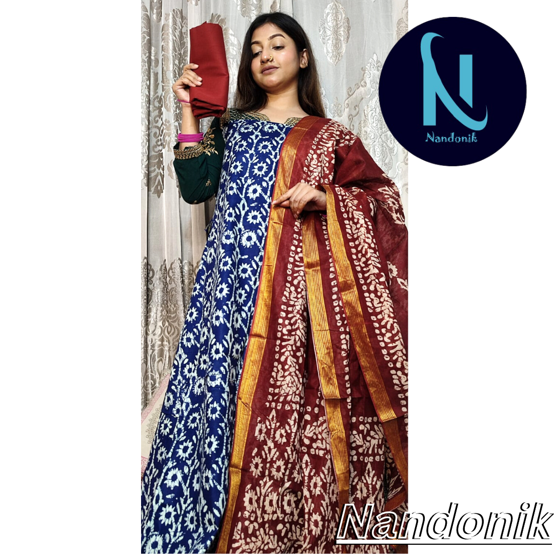 Exclusive Joypuri Cotton Unstitched Three Piece