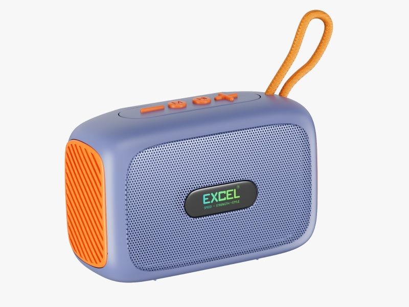 Excel ESP-08  Portable Bluetooth Speaker – Wireless Mini Speaker with Loud Sound, Rechargeable Battery & Hand Strap | Portable Music Speaker