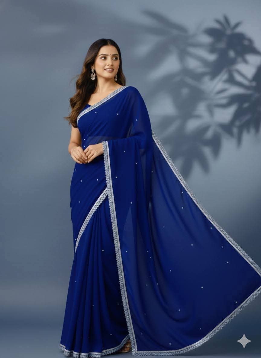 Georgette Sharee with Blouse Piece