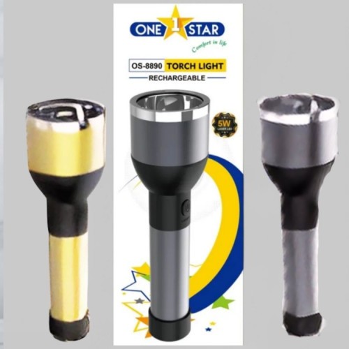 One Stars Torch Light OS-8860 Rechargeable voltage: 100V - 240V