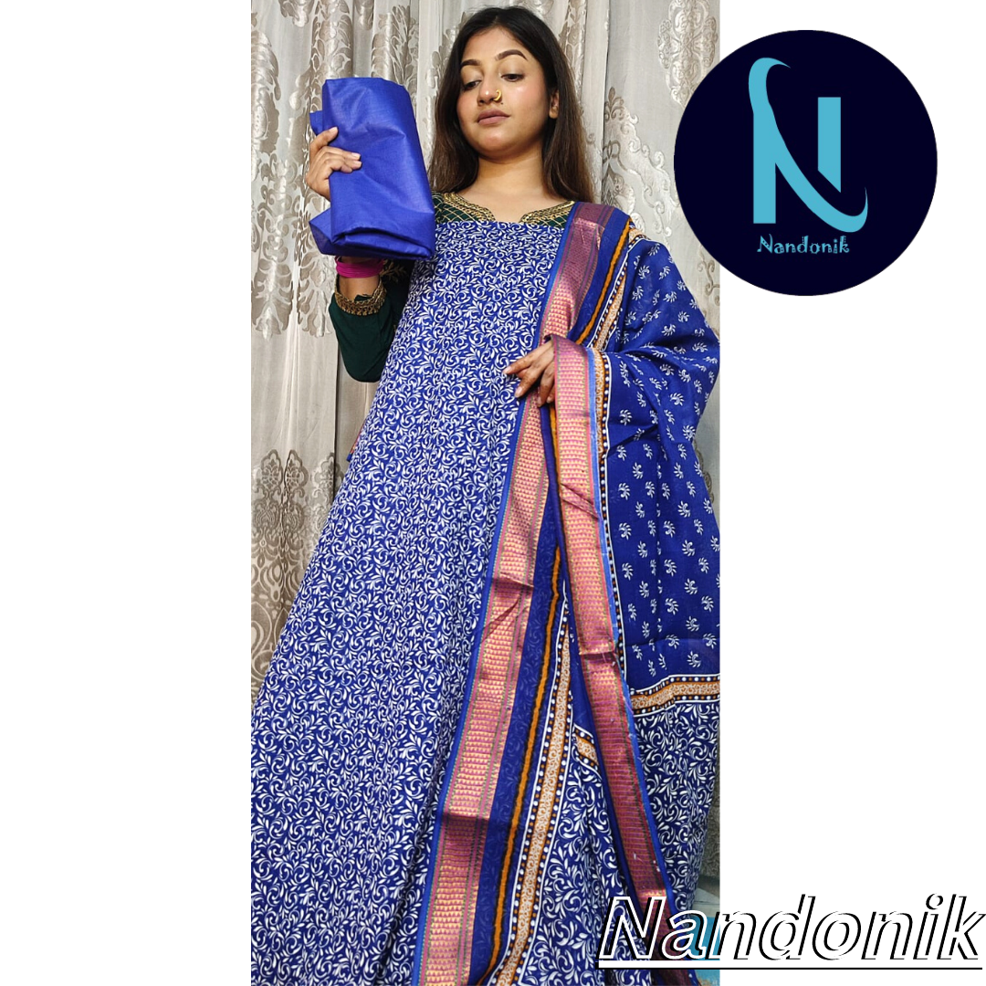 Exclusive Joypuri Cotton Unstitched Three Piece