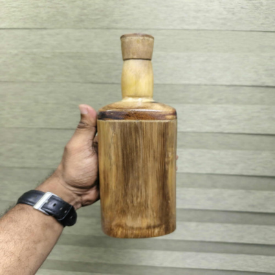 Eco Friendly Bamboo Water Botol Square Design