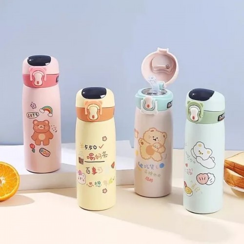 450ml STAINLESS STEEL INSULATED FLASK WITH TEMPERATURE DISPLAY WATER BOTTLE