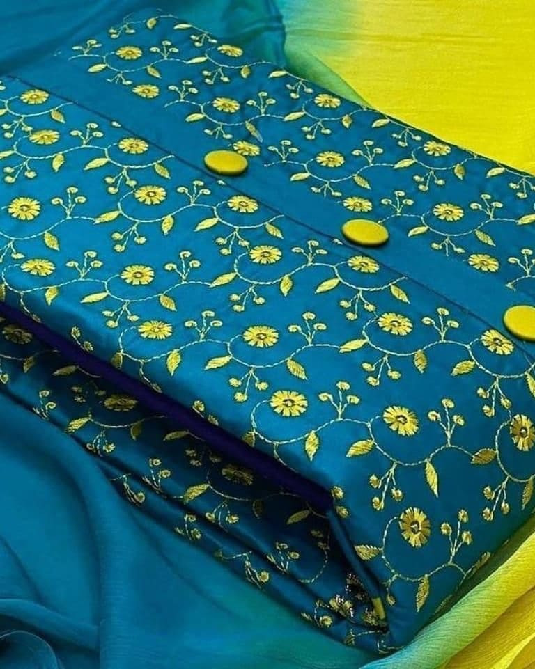 Banarasi silk three piece