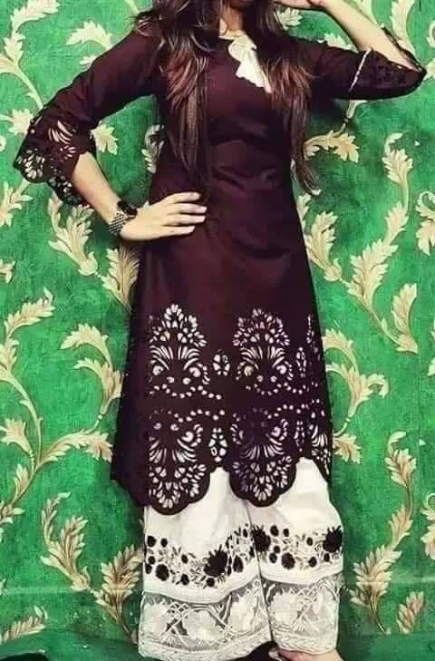 Pakistani Laser cut Unstitched 2 piece