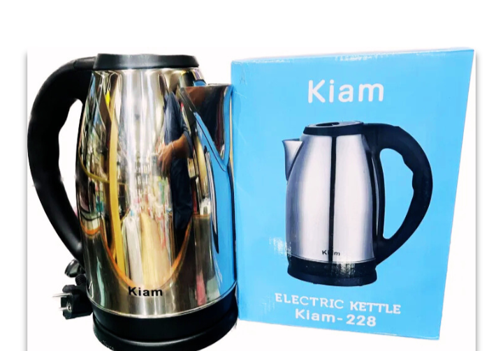 Kiam Electric Kettle Stainless Steel 2.8 Ltr -228