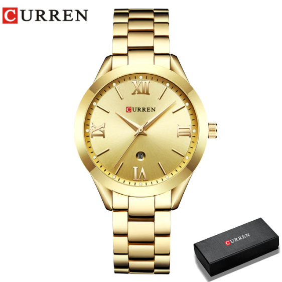 CURREN Gold Watch Women Watches Ladies 9007 Steel Women's Bracelet Watches Female Clock Relogio Feminino Montre Femme