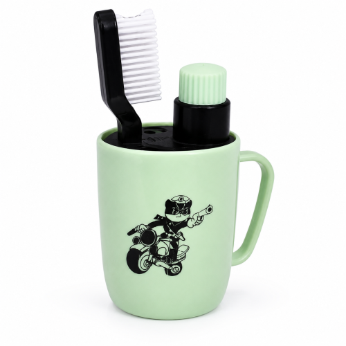Portable Travel Toothbrush Holder Set with Toothbrush & Toothpaste Cup