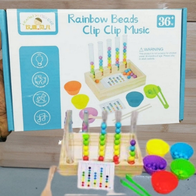 Rainbow Beads Clip-Clap Music Toy