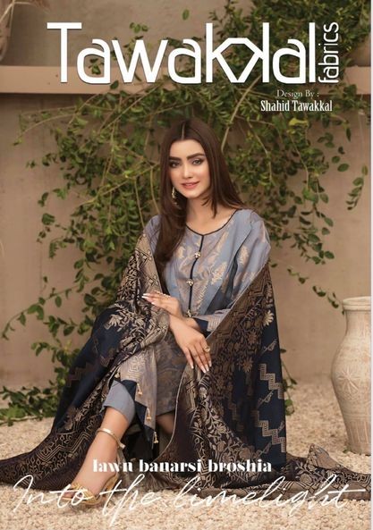 Tawakkal New Lawn Banarsi Collection.