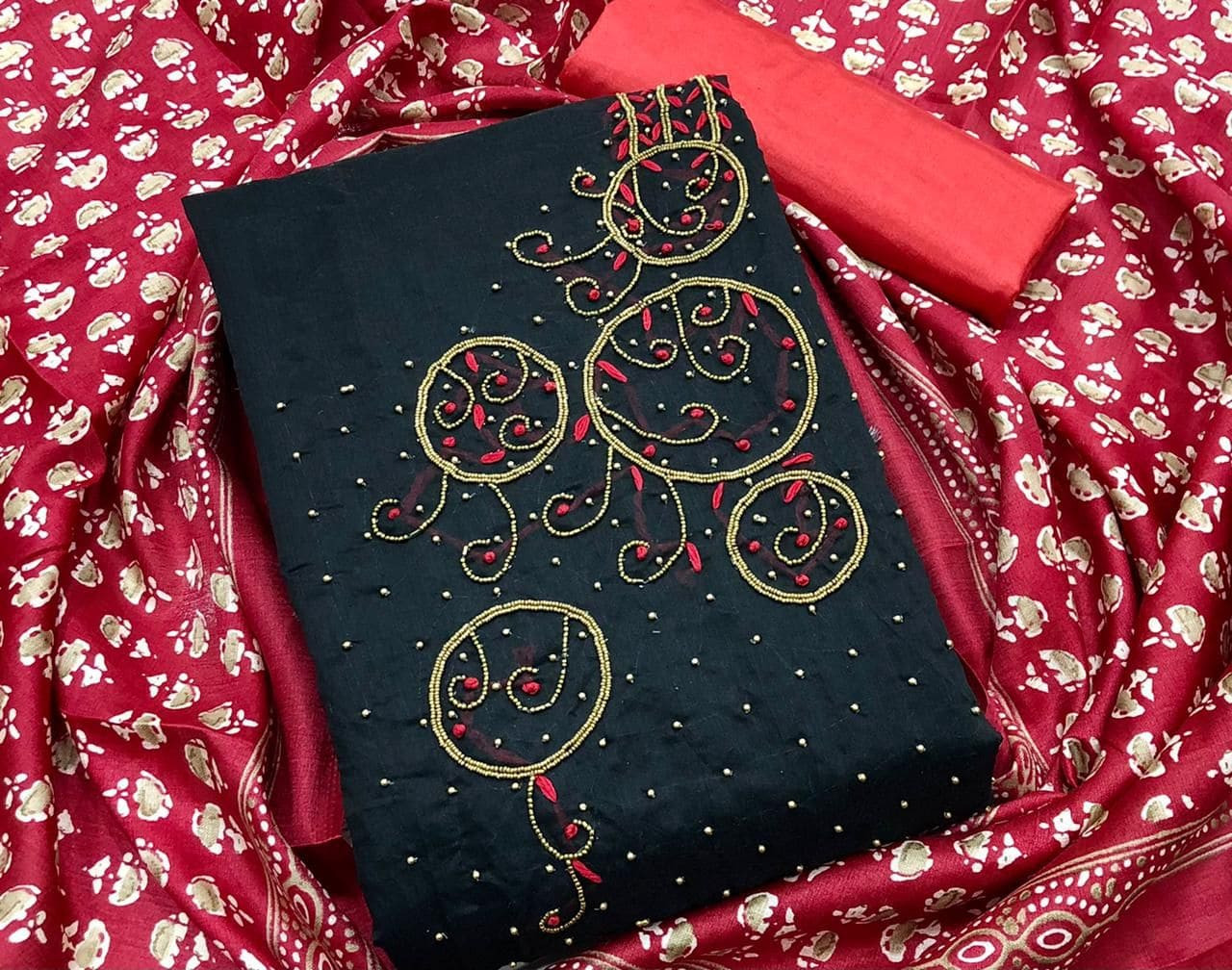 Banarasi silk three piece