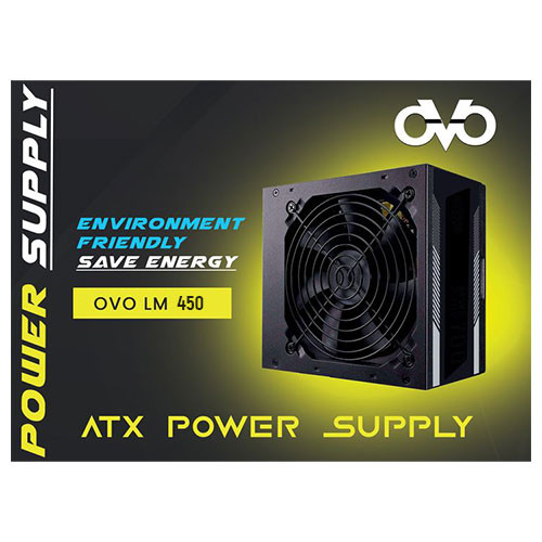 OVO LM 450W ATX Gaming Desktop Power Supply